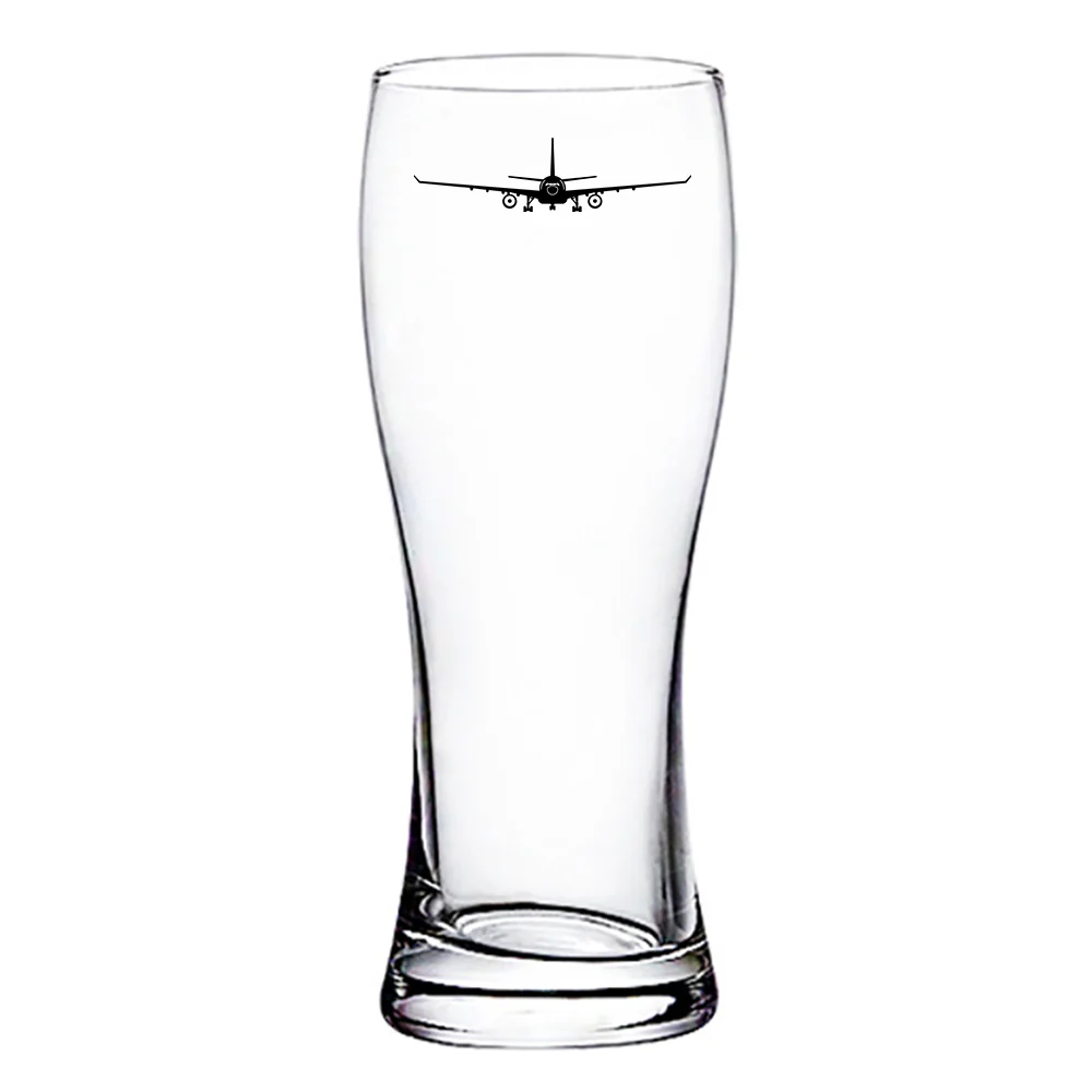 Airbus A330 Silhouette Designed Pilsner Beer Glasses - Image 2