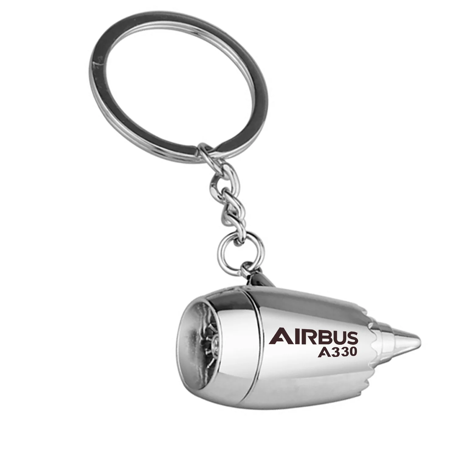 Airbus A330 & Text Jet Engine Turbine Key Chains - Image 2