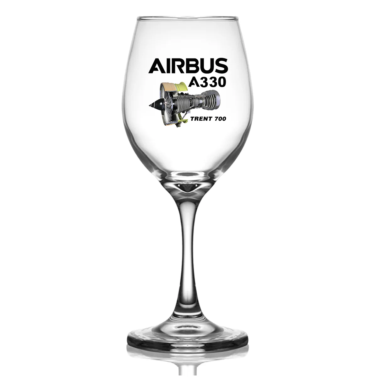 Airbus A330 & Trent 700 Engine Designed Wine Glasses - Image 2