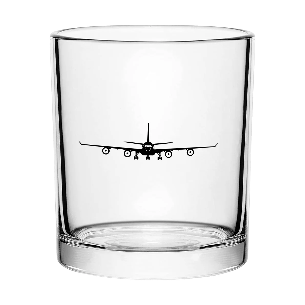Airbus A340 Silhouette Designed Special Whiskey Glasses - Image 2