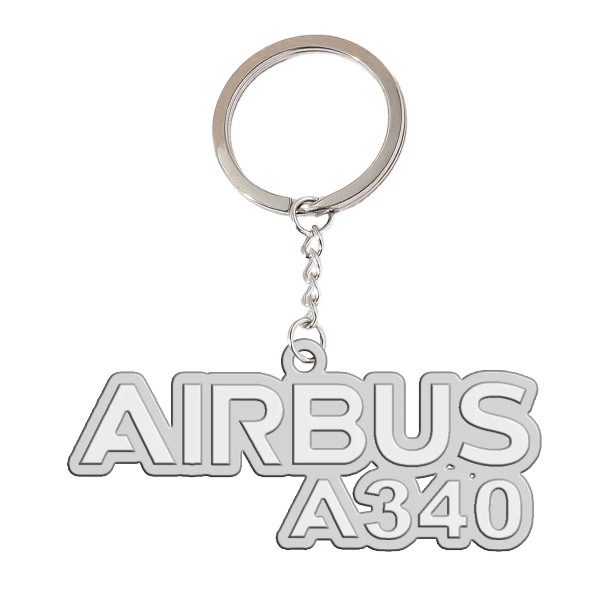 Airbus A340 & Text Designed Hollow Key Chains - Image 2