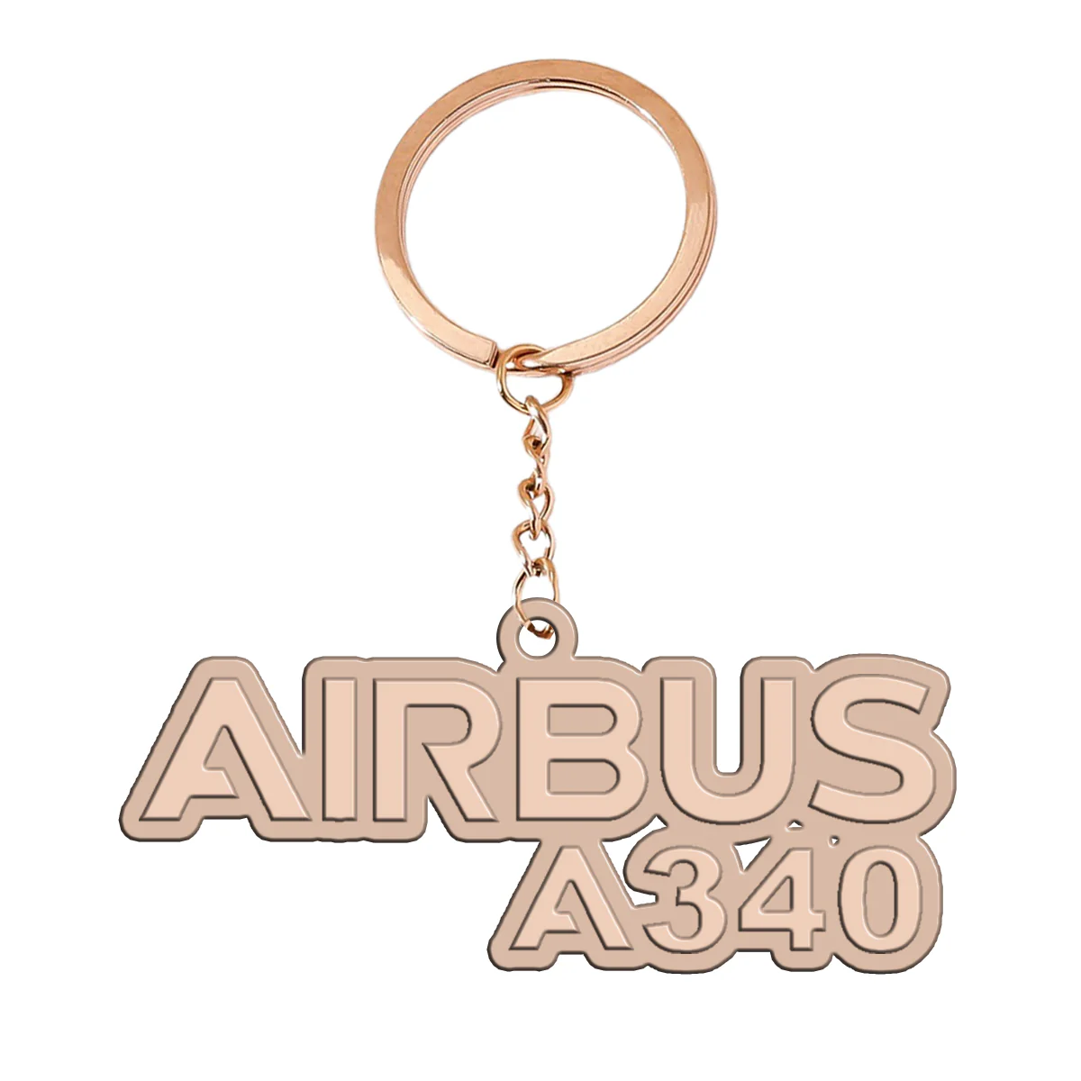 Airbus A340 & Text Designed Hollow Key Chains - Image 3