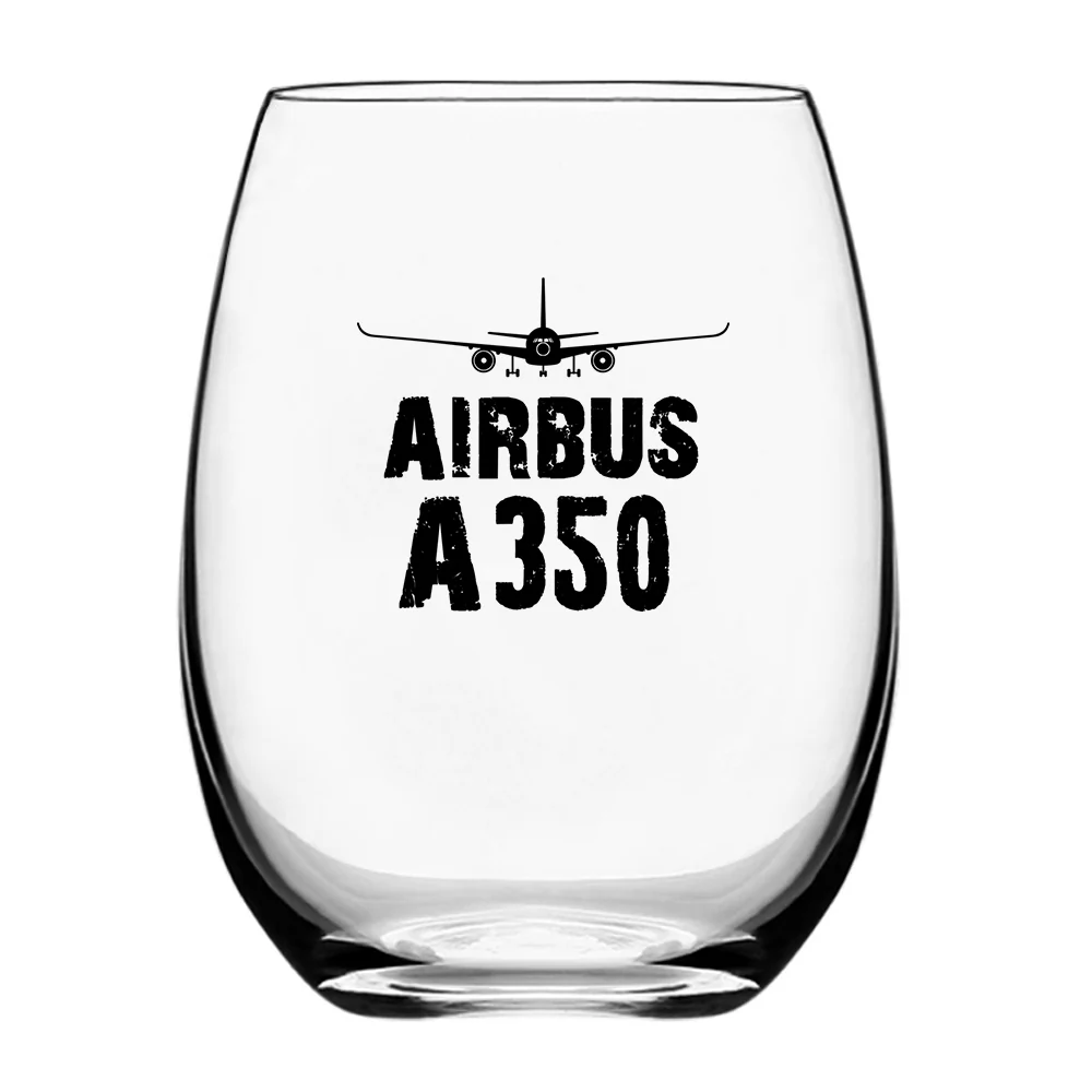 Airbus A350 & Plane Designed Water & Drink Glasses - Image 2