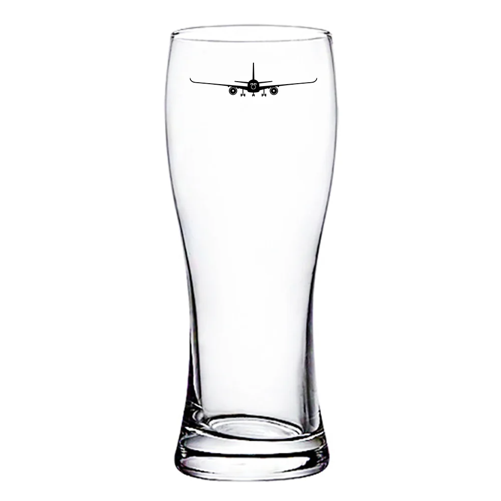 Airbus A350 Silhouette Designed Pilsner Beer Glasses - Image 2