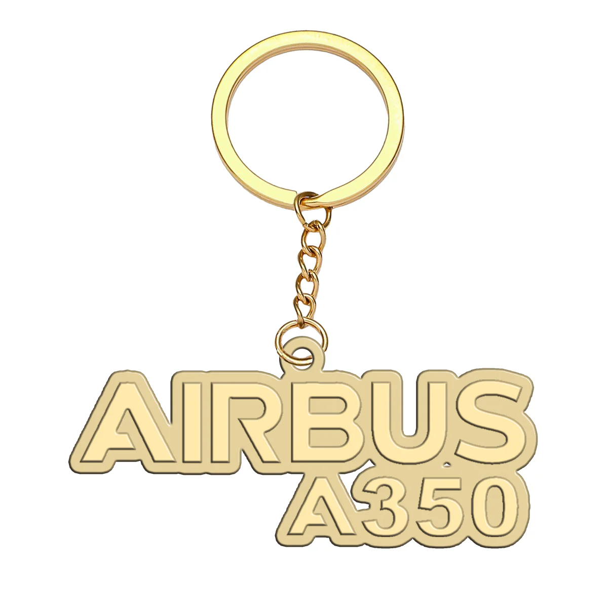 Airbus A350 & Text Designed Hollow Key Chains