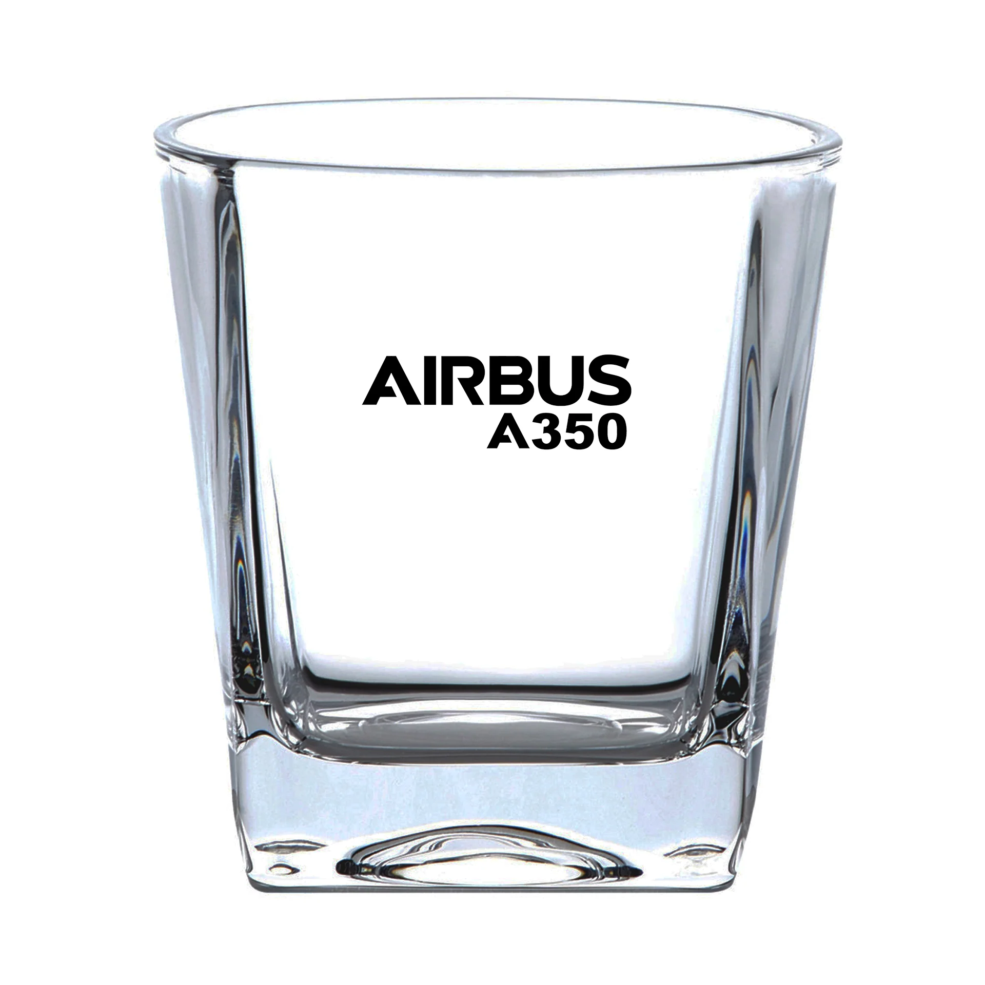 Airbus A350 & Text Designed Whiskey Glass - Image 2