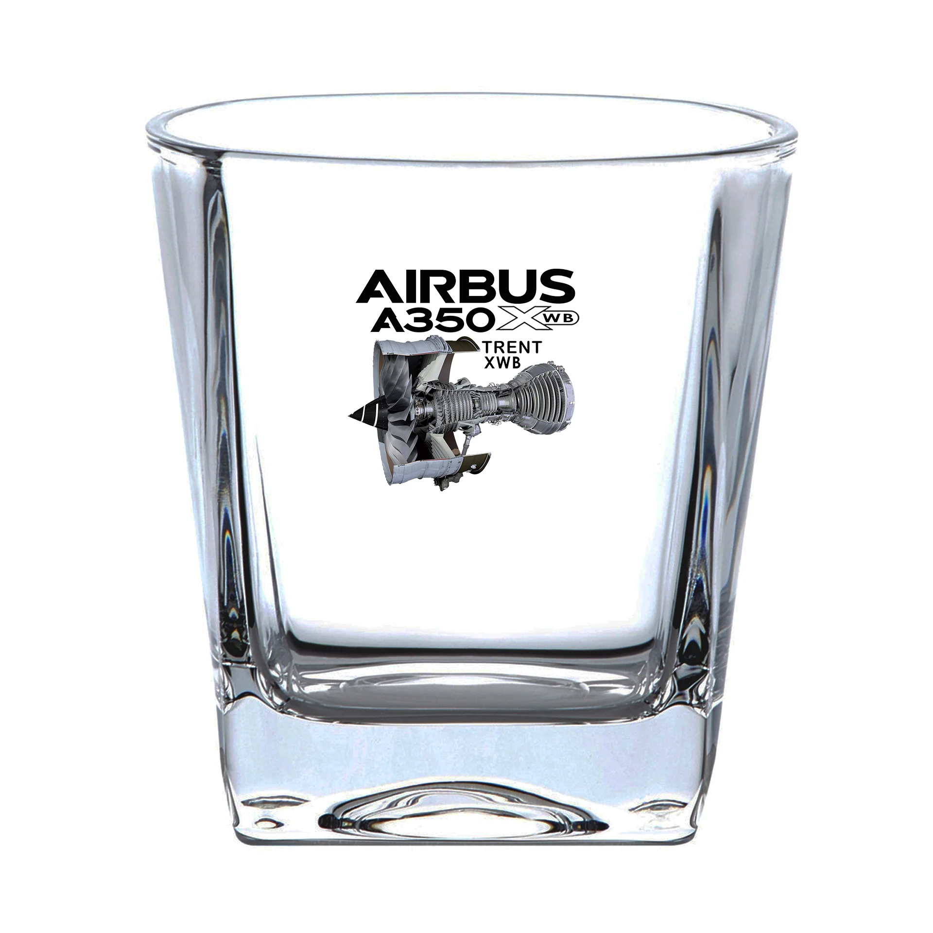 Airbus A350 & Trent Wxb Engine Designed Whiskey Glass - Image 2