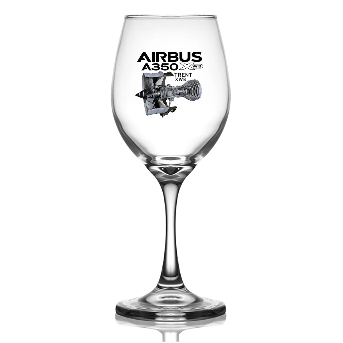 Airbus A350 & Trent Wxb Engine Designed Wine Glasses - Image 2