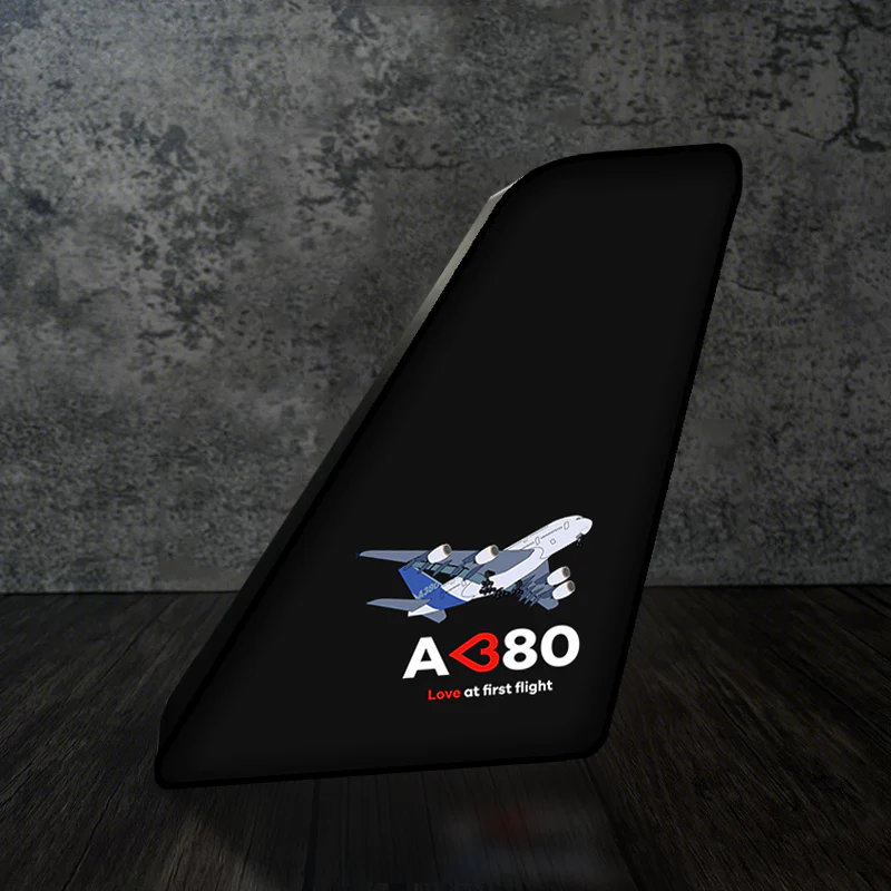 Airbus A380 Love at first flight Designed Led Aircraft Tail & 3D Lamp