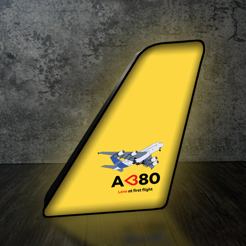 Airbus A380 Love at first flight Designed Led Aircraft Tail & 3D Lamp - Image 3