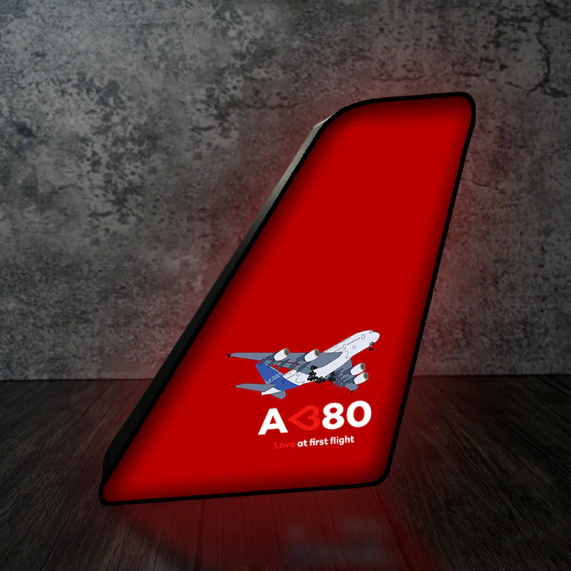 Airbus A380 Love at first flight Designed Led Aircraft Tail & 3D Lamp - Image 4