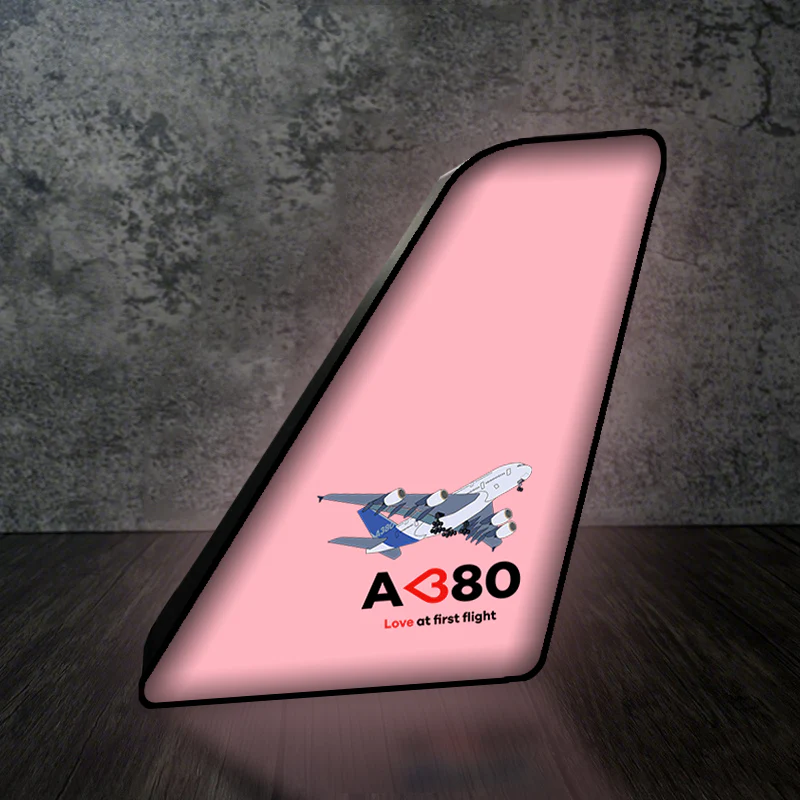 Airbus A380 Love at first flight Designed Led Aircraft Tail & 3D Lamp - Image 5