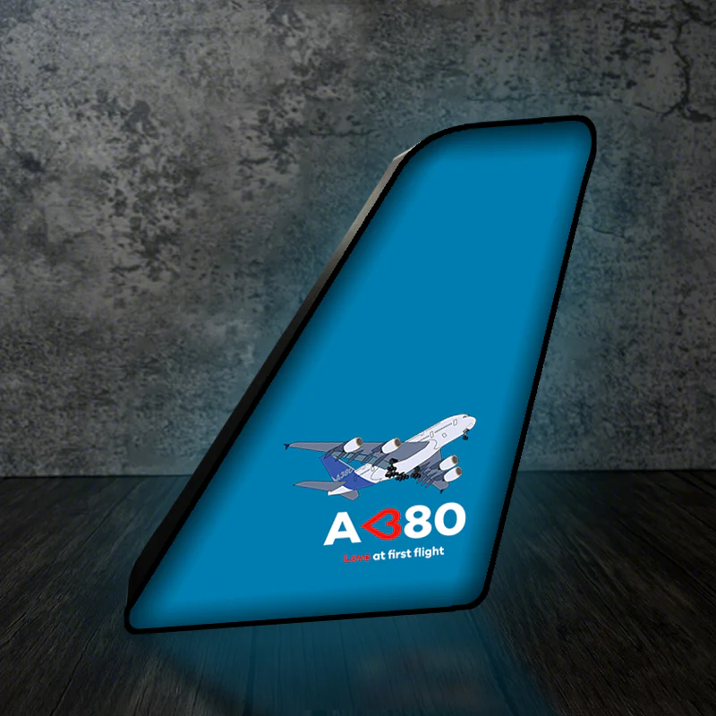 Airbus A380 Love at first flight Designed Led Aircraft Tail & 3D Lamp - Image 6