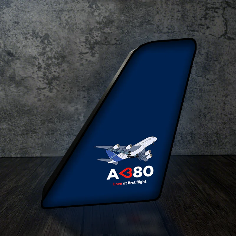 Airbus A380 Love at first flight Designed Led Aircraft Tail & 3D Lamp - Image 8