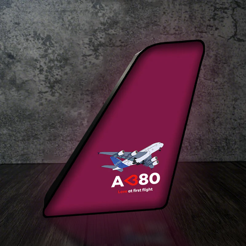 Airbus A380 Love at first flight Designed Led Aircraft Tail & 3D Lamp - Image 9
