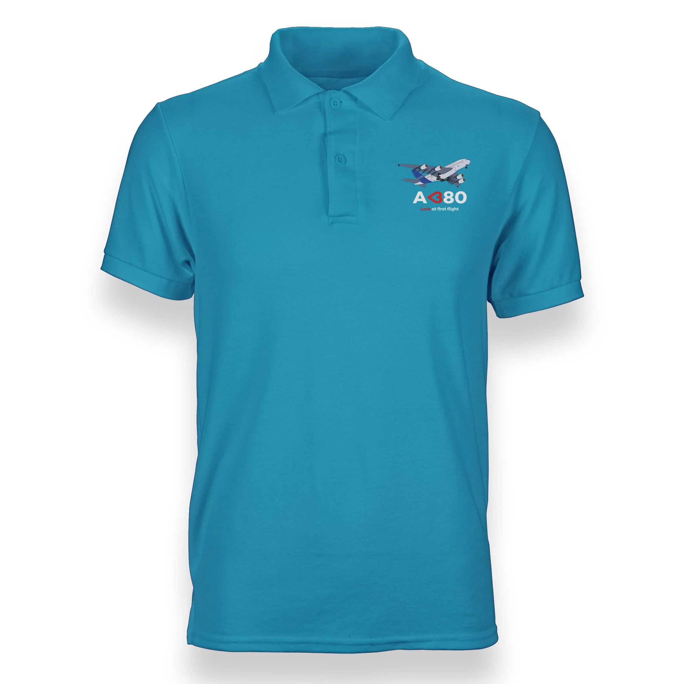 Airbus A380 Love at first flight Designed "WOMEN" Polo T-Shirts - Image 4