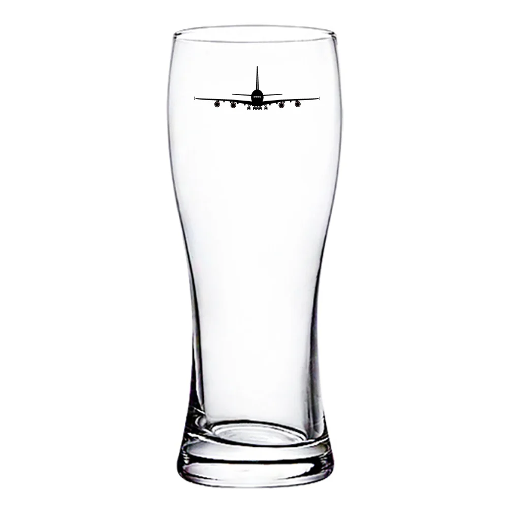 Airbus A380 Silhouette Designed Pilsner Beer Glasses - Image 2