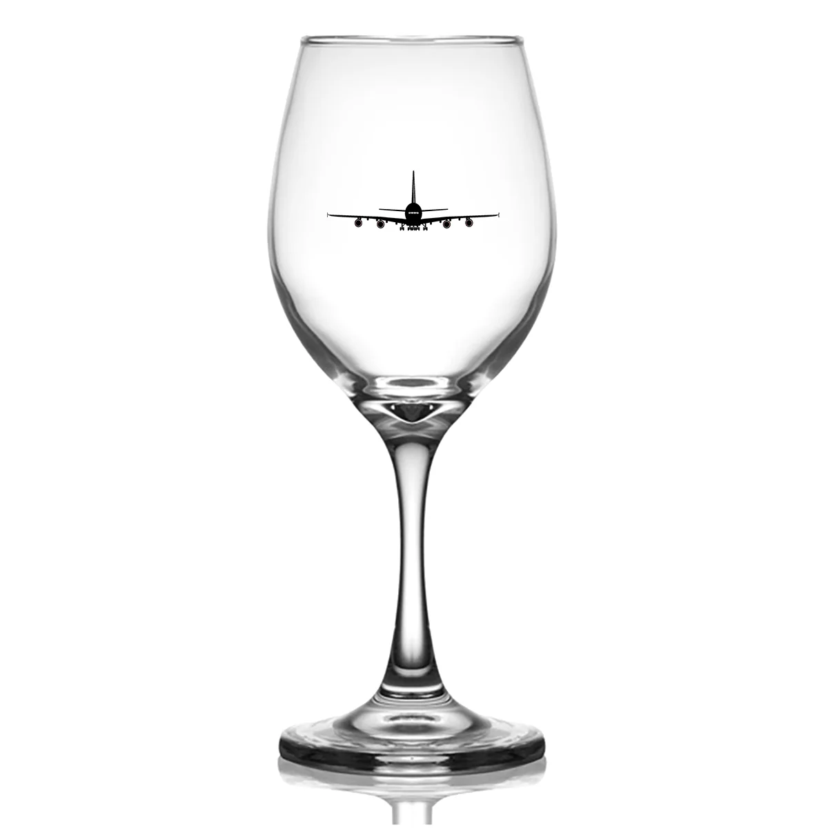 Airbus A380 Silhouette Designed Wine Glasses - Image 2