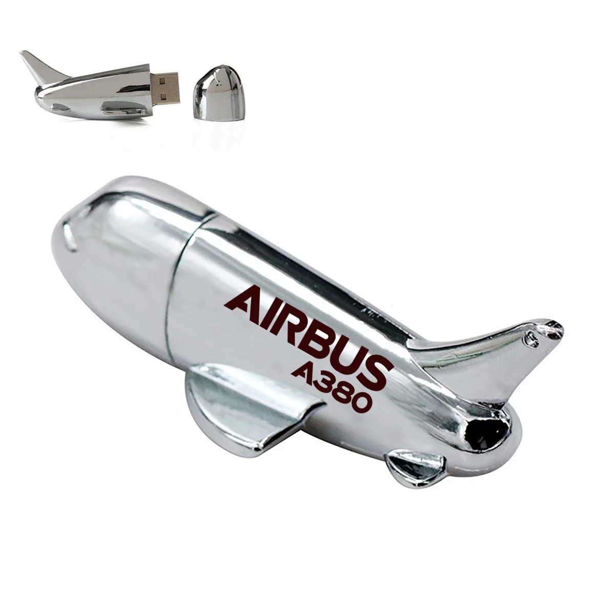 Airbus A380 & Text Designed Airplane Shape USB Drives - Image 2