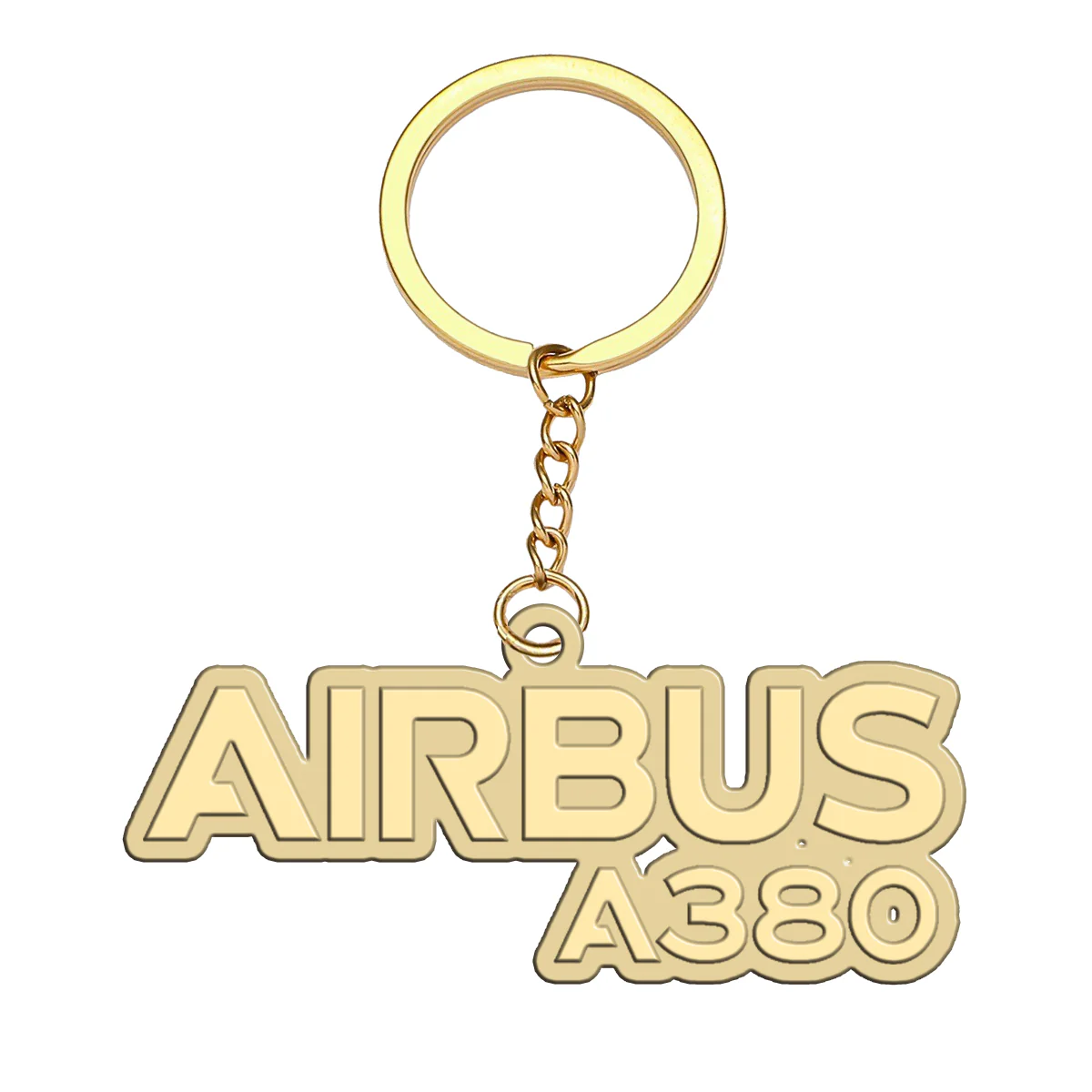 Airbus A380 & Text Designed Hollow Key Chains