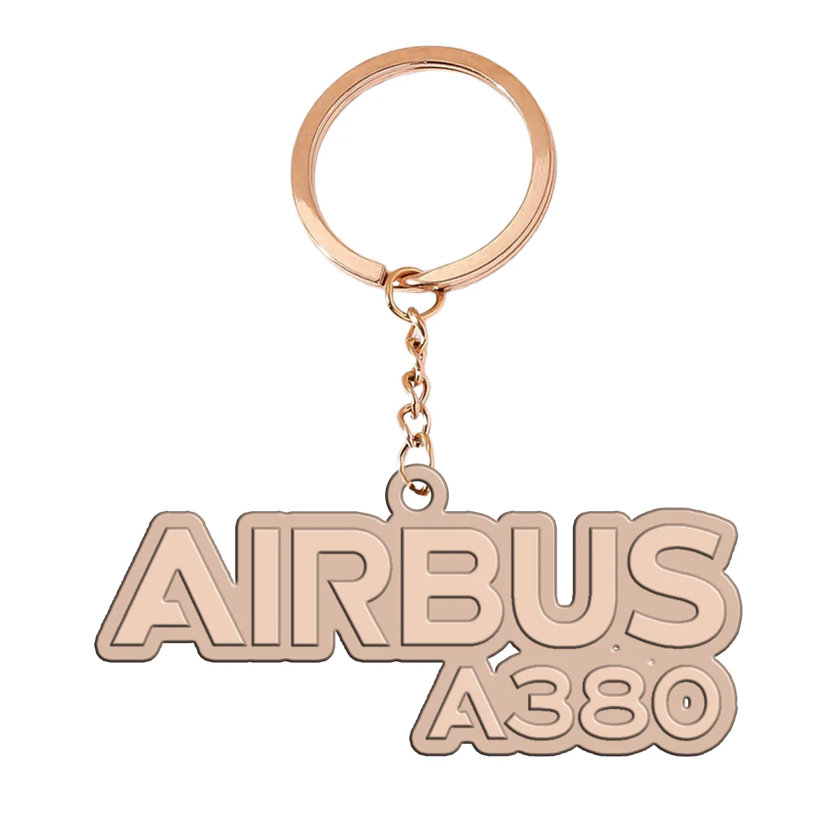 Airbus A380 & Text Designed Hollow Key Chains - Image 3