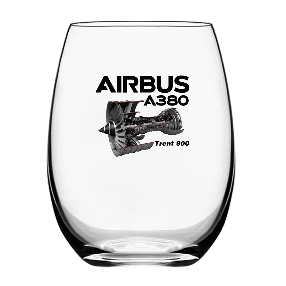 Airbus A380 & Trent 900 Engine Designed Water & Drink Glasses - Image 2