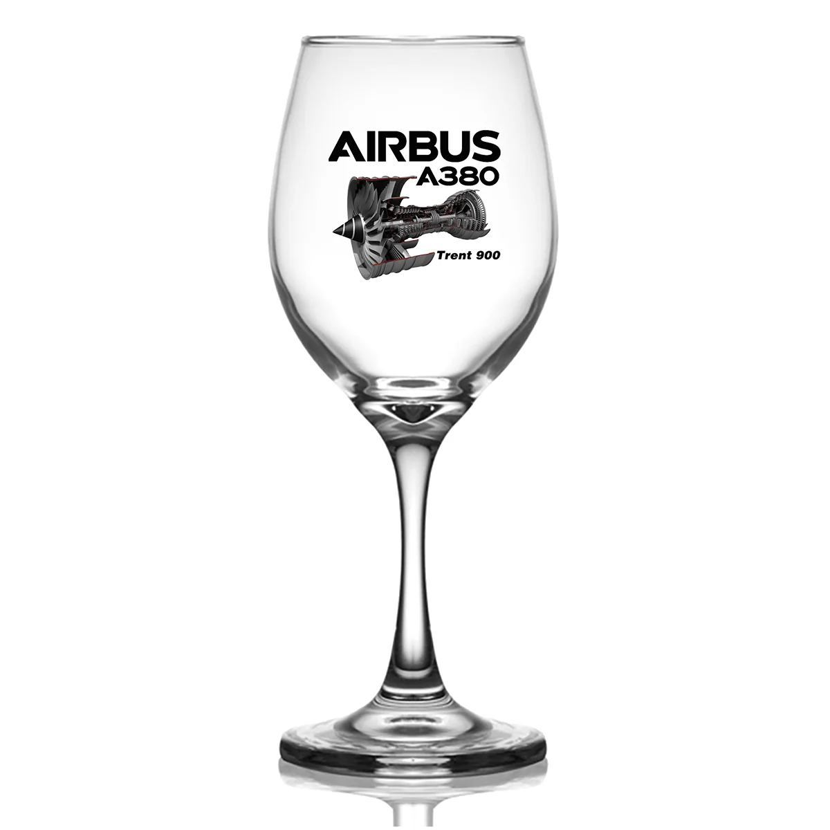 Airbus A380 & Trent 900 Engine Designed Wine Glasses - Image 2