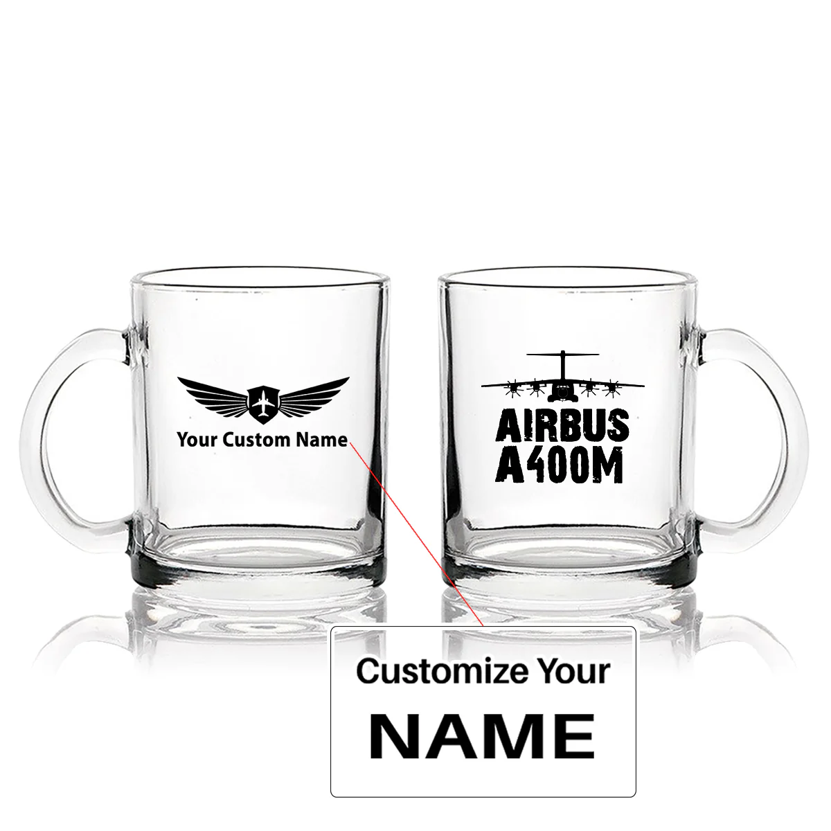 Airbus A400M & Plane Designed Coffee & Tea Glasses