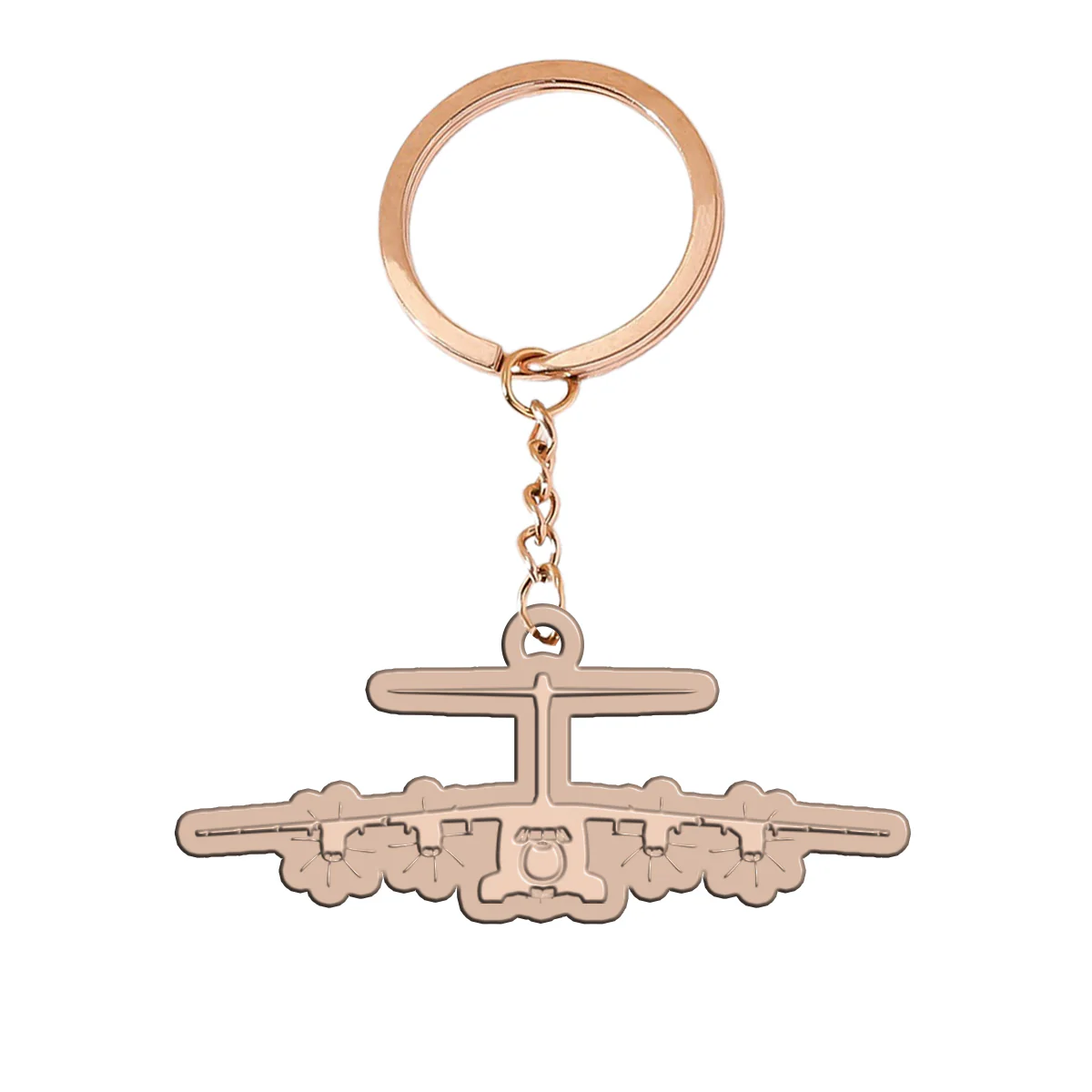 Airbus A400M Silhouette Designed Hollow Key Chains - Image 3