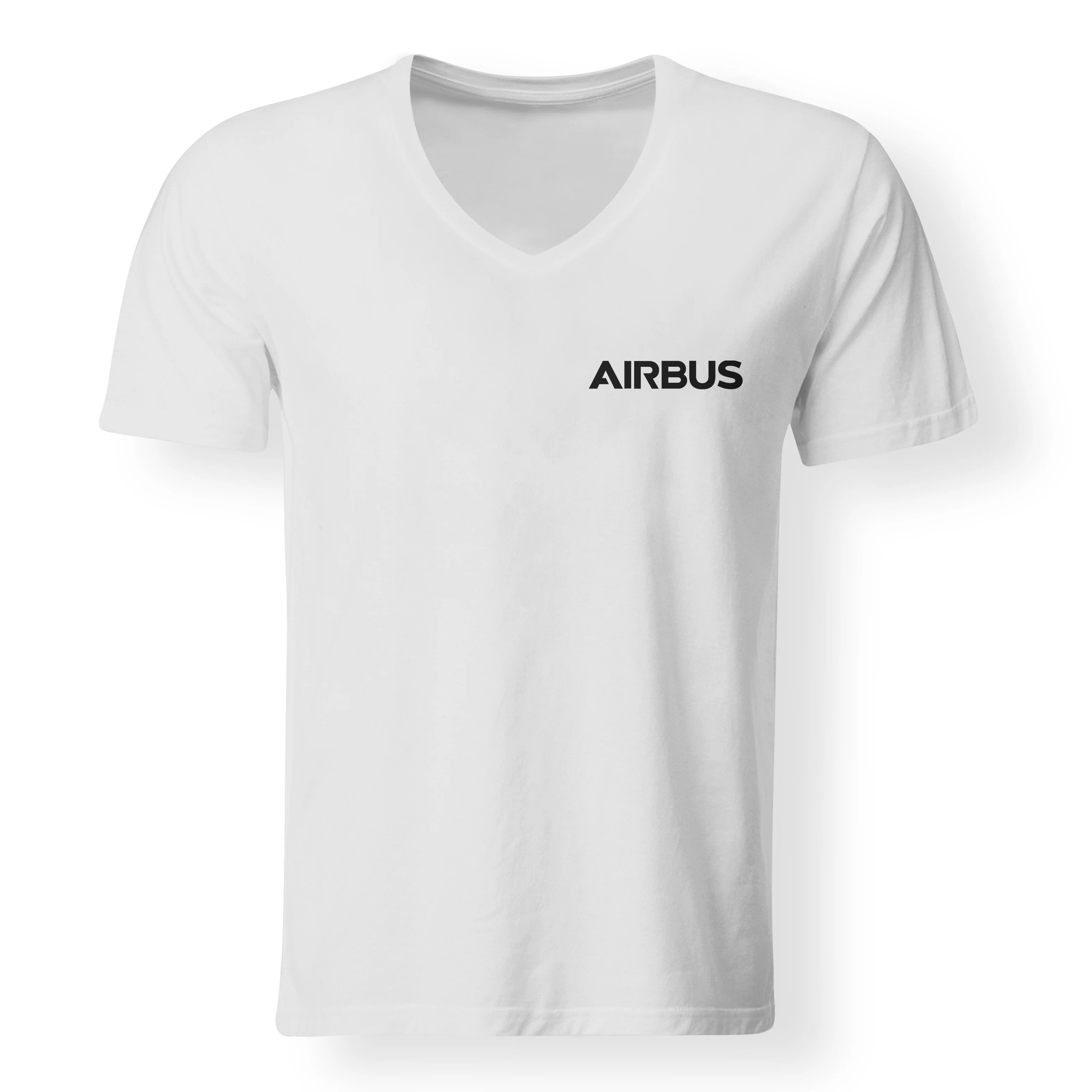 Airbus & Text Designed V-Neck T-Shirts - Image 19