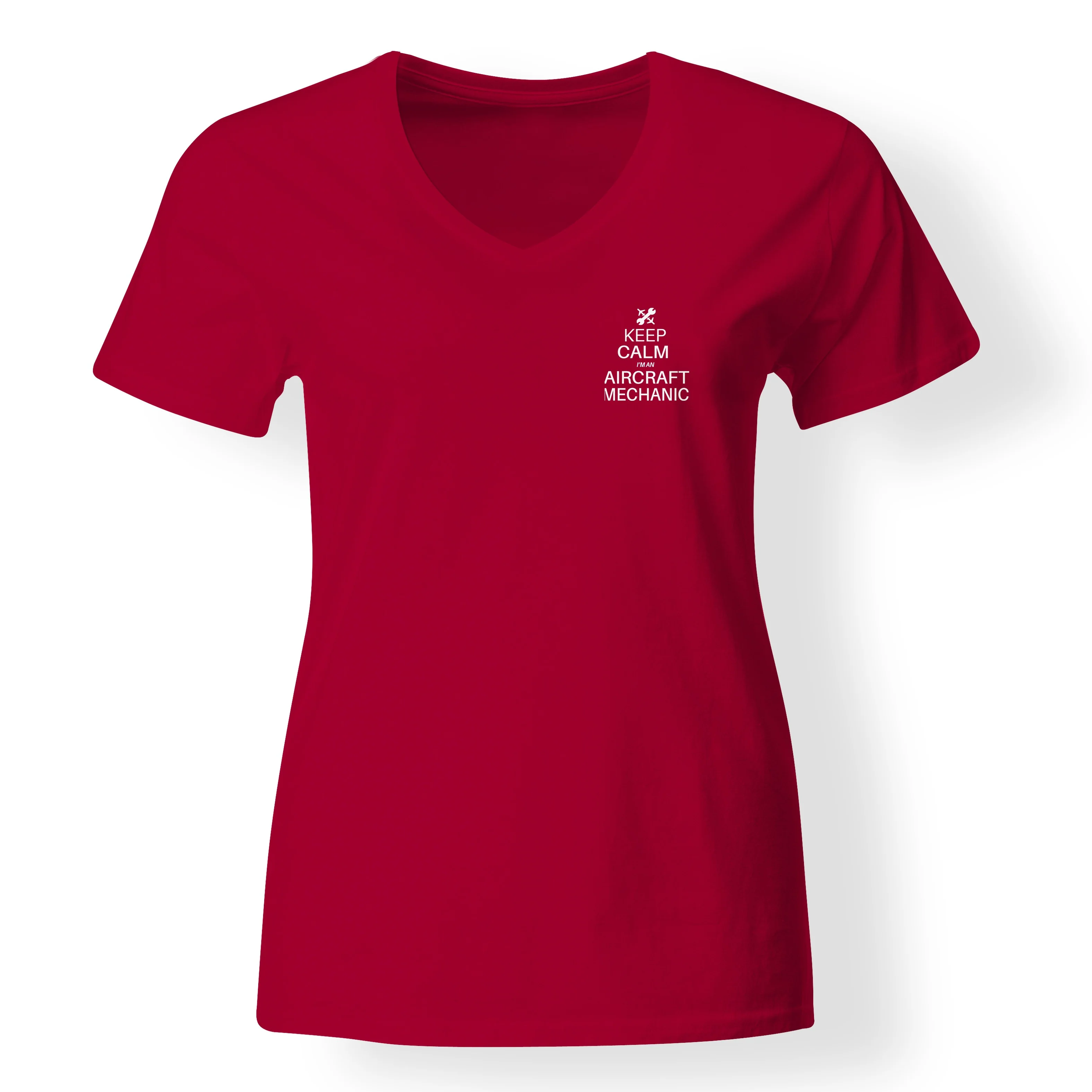 Aircraft Mechanic Designed V-Neck T-Shirts - Image 8