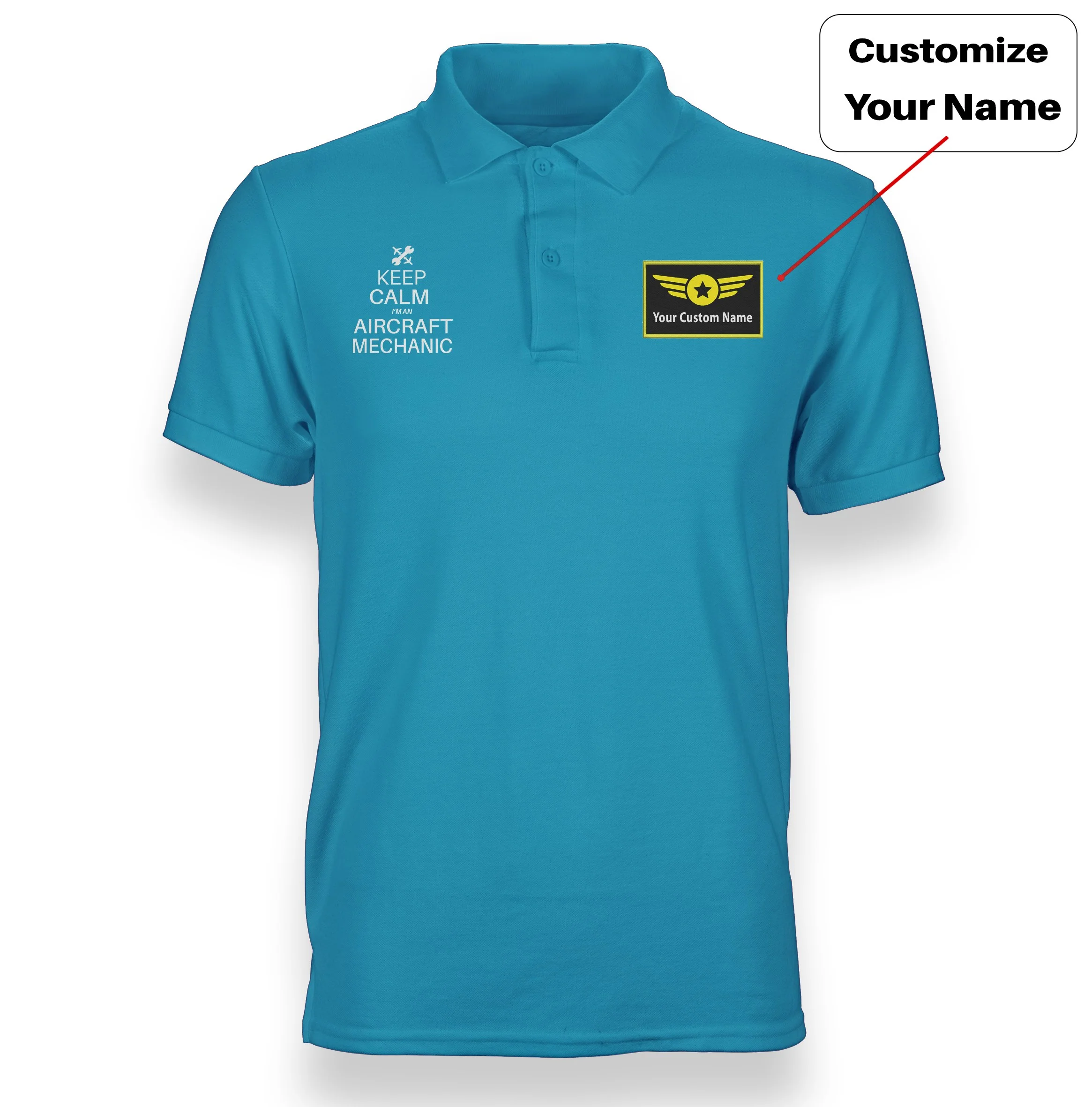 Aircraft Mechanic Designed "WOMEN" Polo T-Shirts - Image 3