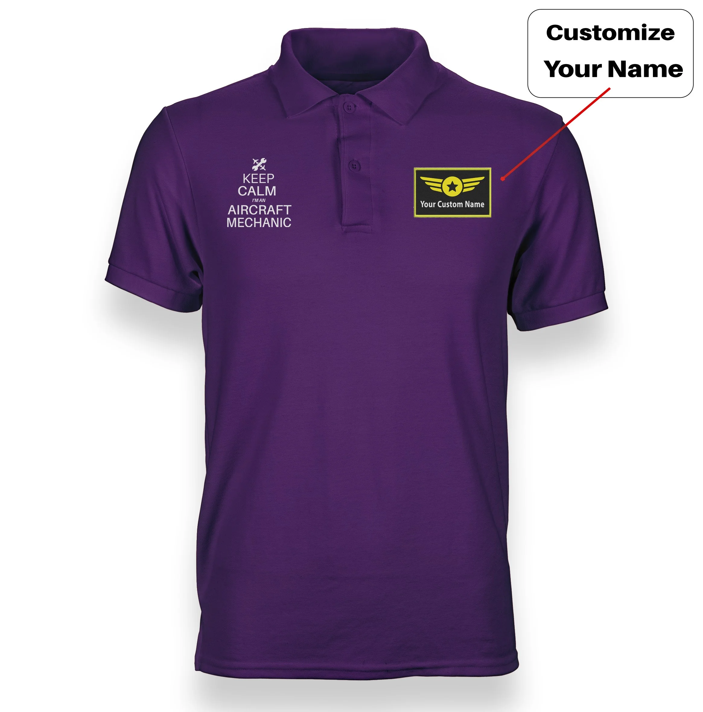Aircraft Mechanic Designed "WOMEN" Polo T-Shirts - Image 7