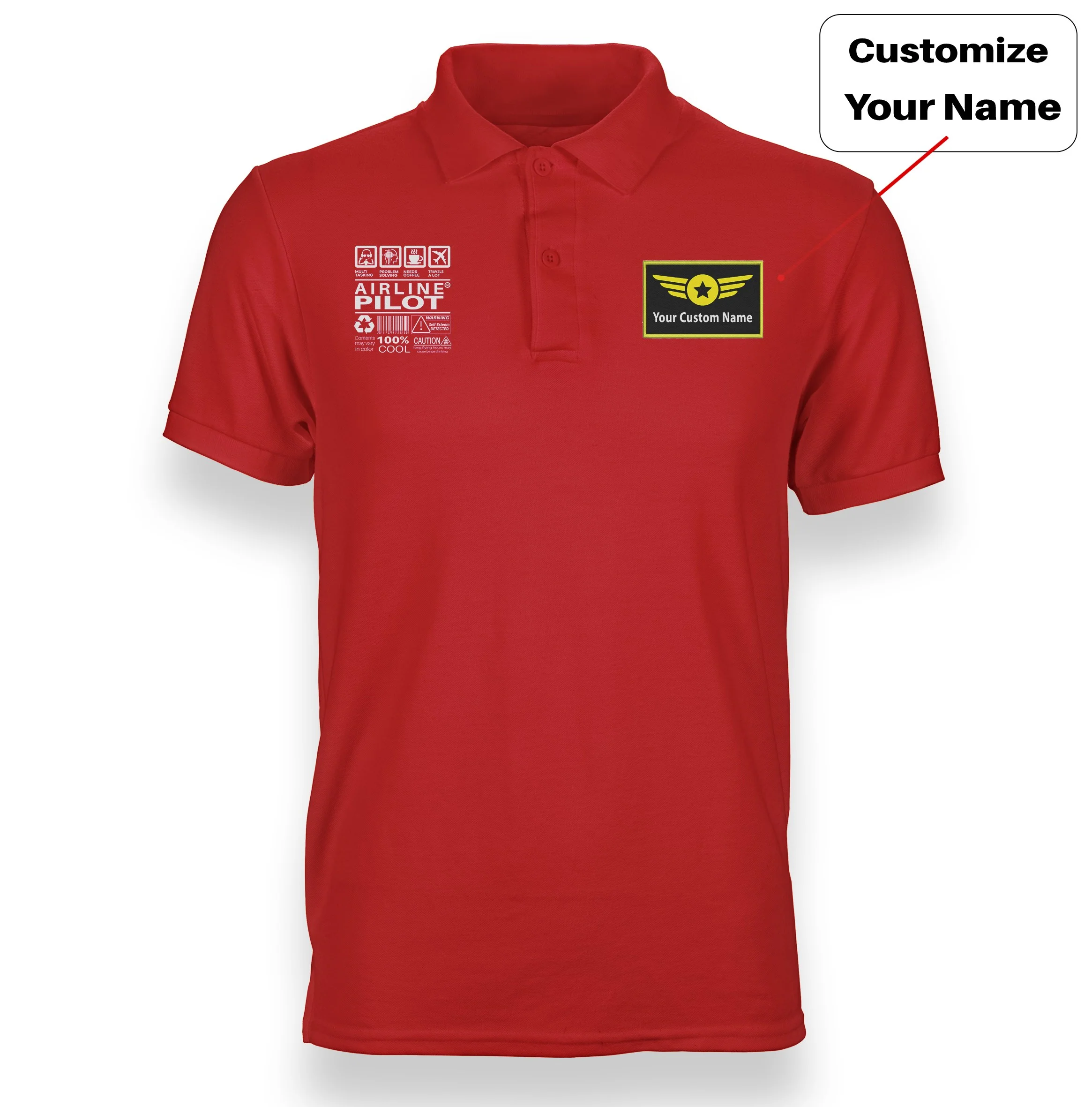Airline Pilot Label Designed "WOMEN" Polo T-Shirts - Image 17