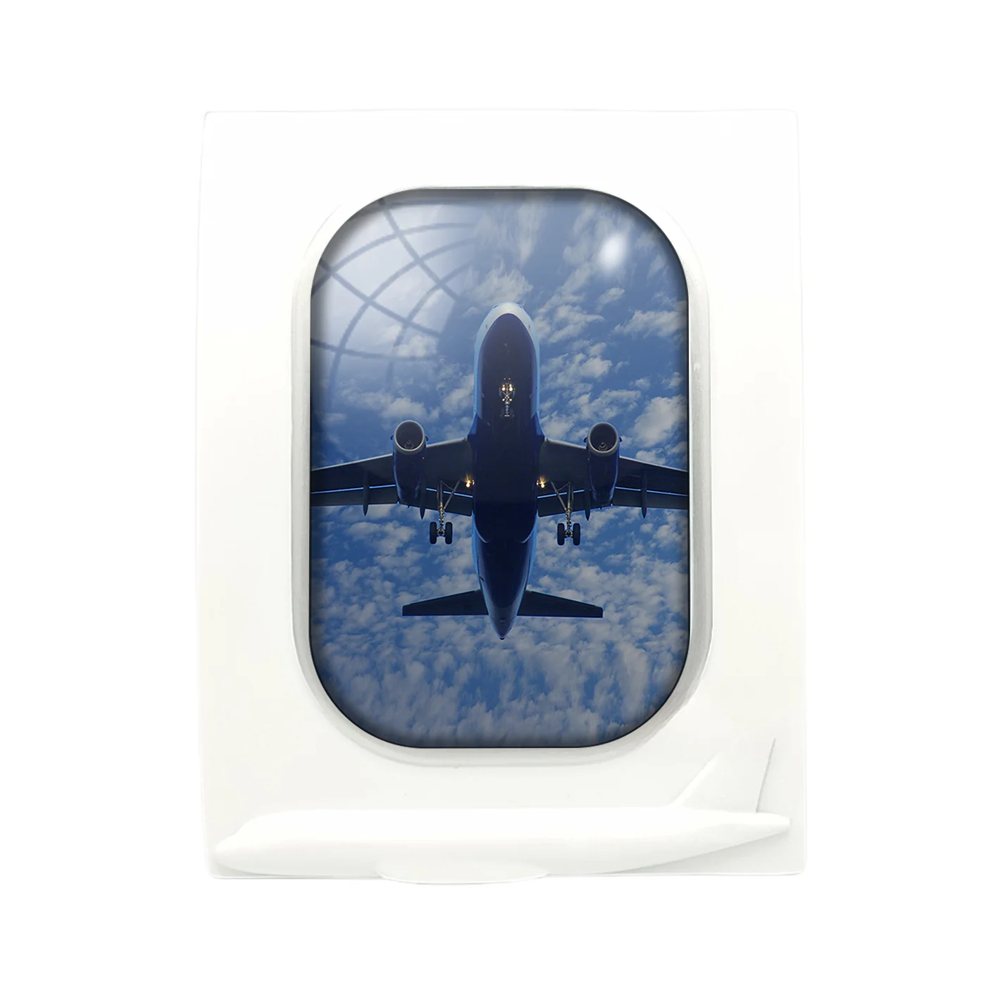 Airplane From Below Designed Airplane Window Photo Frame - Image 4