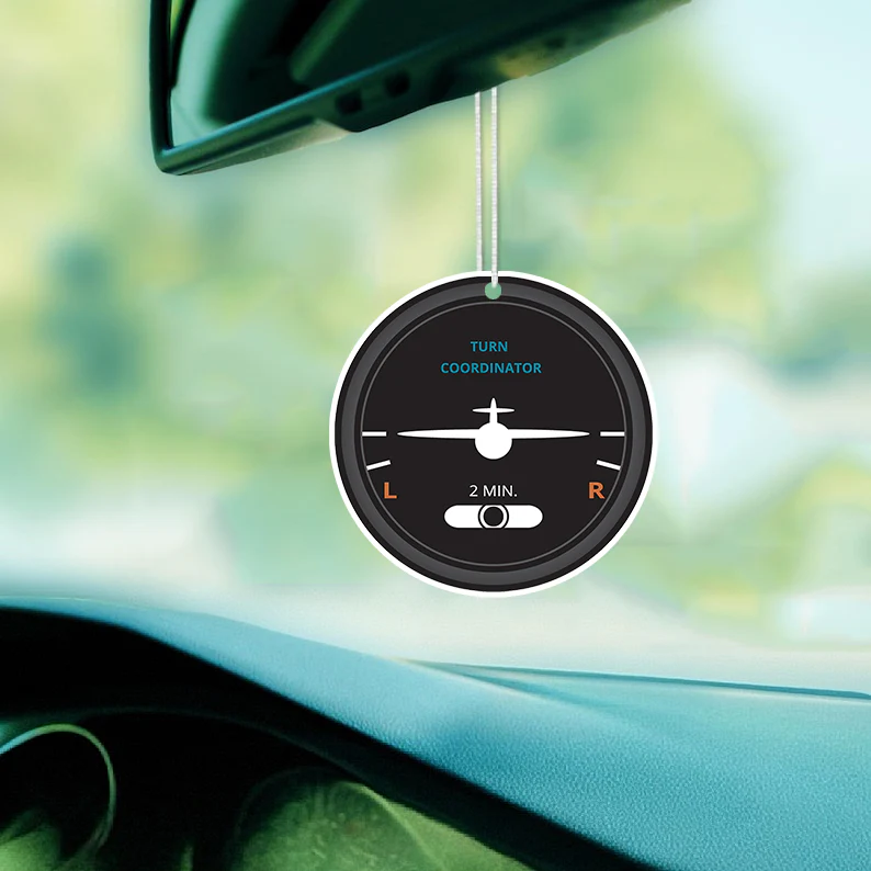 Airplane Instruments (Turn Coordinator 2) Designed Car Air Fresheners