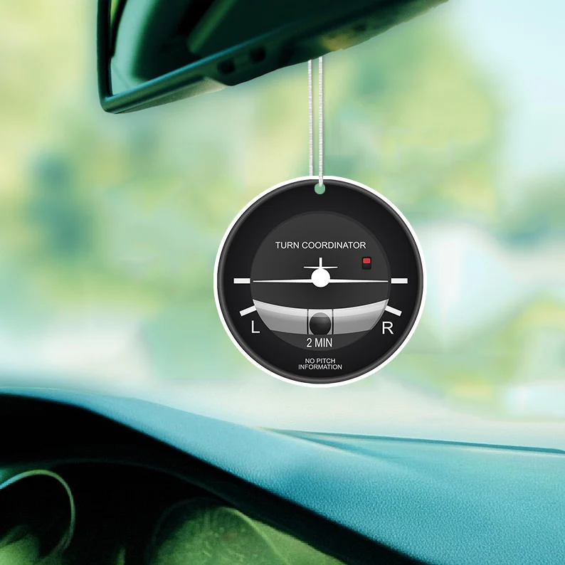 Airplane Instruments (Turn Coordinator) Designed Car Air Fresheners