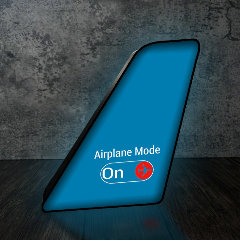 Airplane Mode On Designed Led Aircraft Tail & 3D Lamp - Image 6