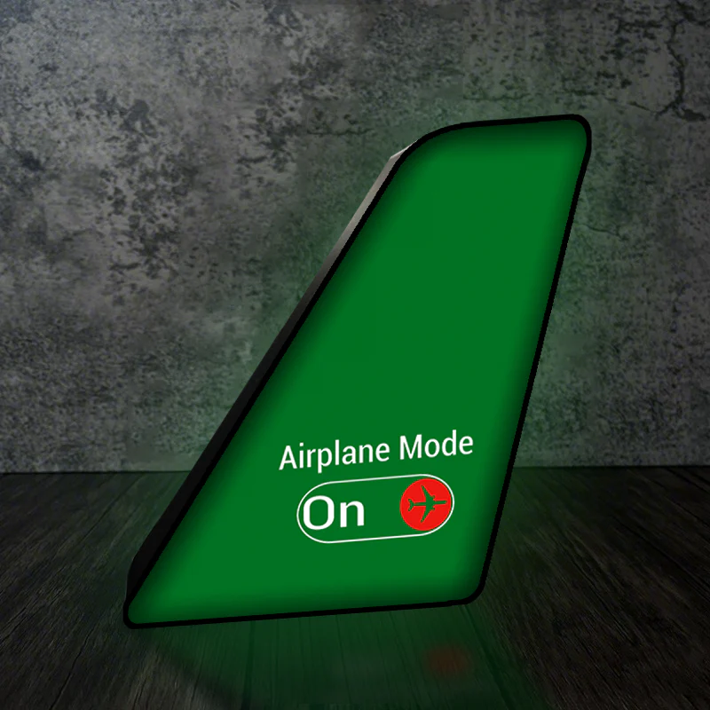 Airplane Mode On Designed Led Aircraft Tail & 3D Lamp - Image 7