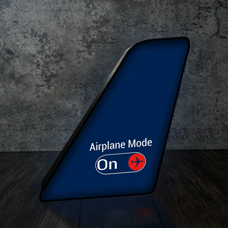 Airplane Mode On Designed Led Aircraft Tail & 3D Lamp - Image 8