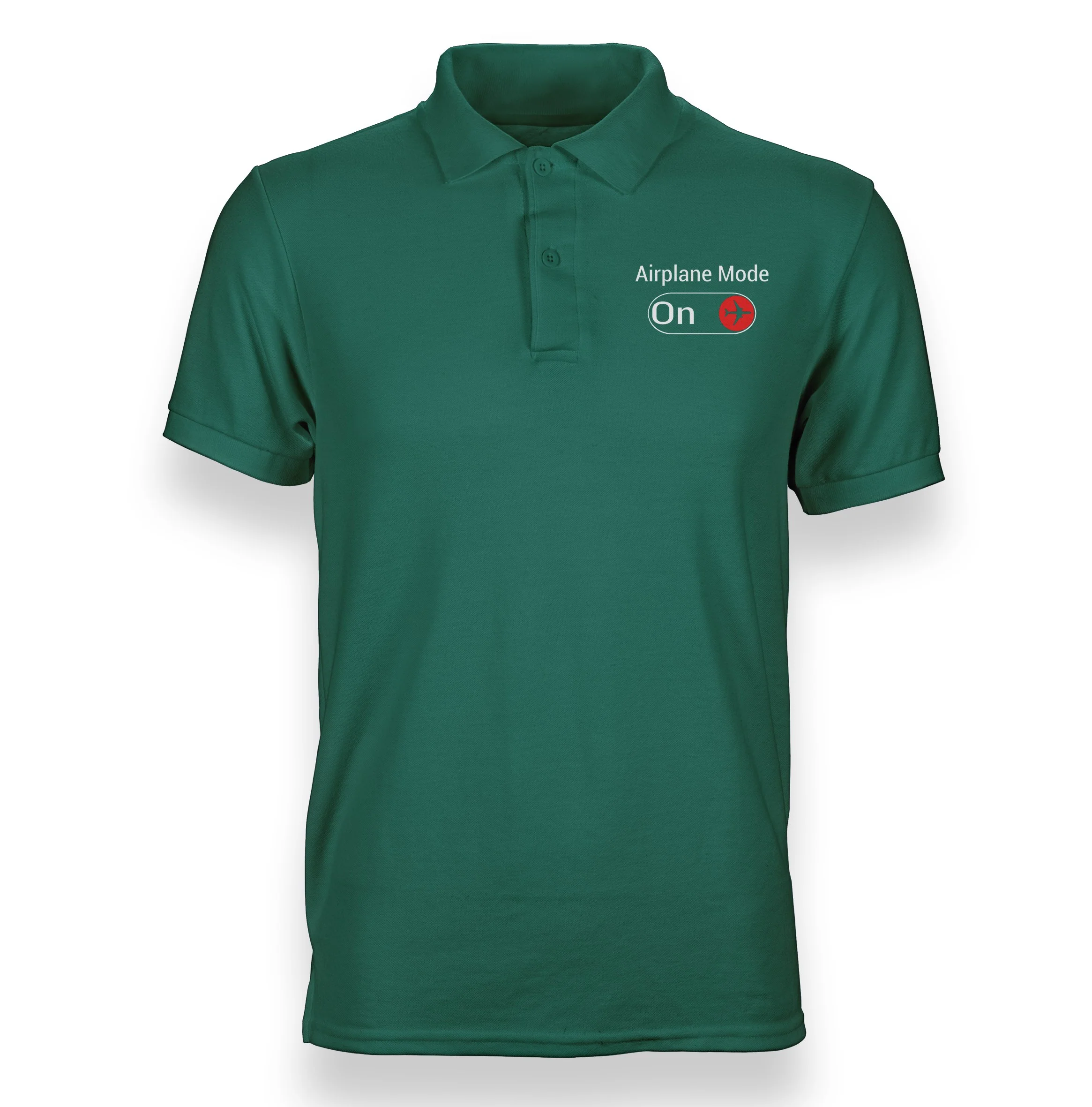 Airplane Mode On Designed "WOMEN" Polo T-Shirts - Image 12