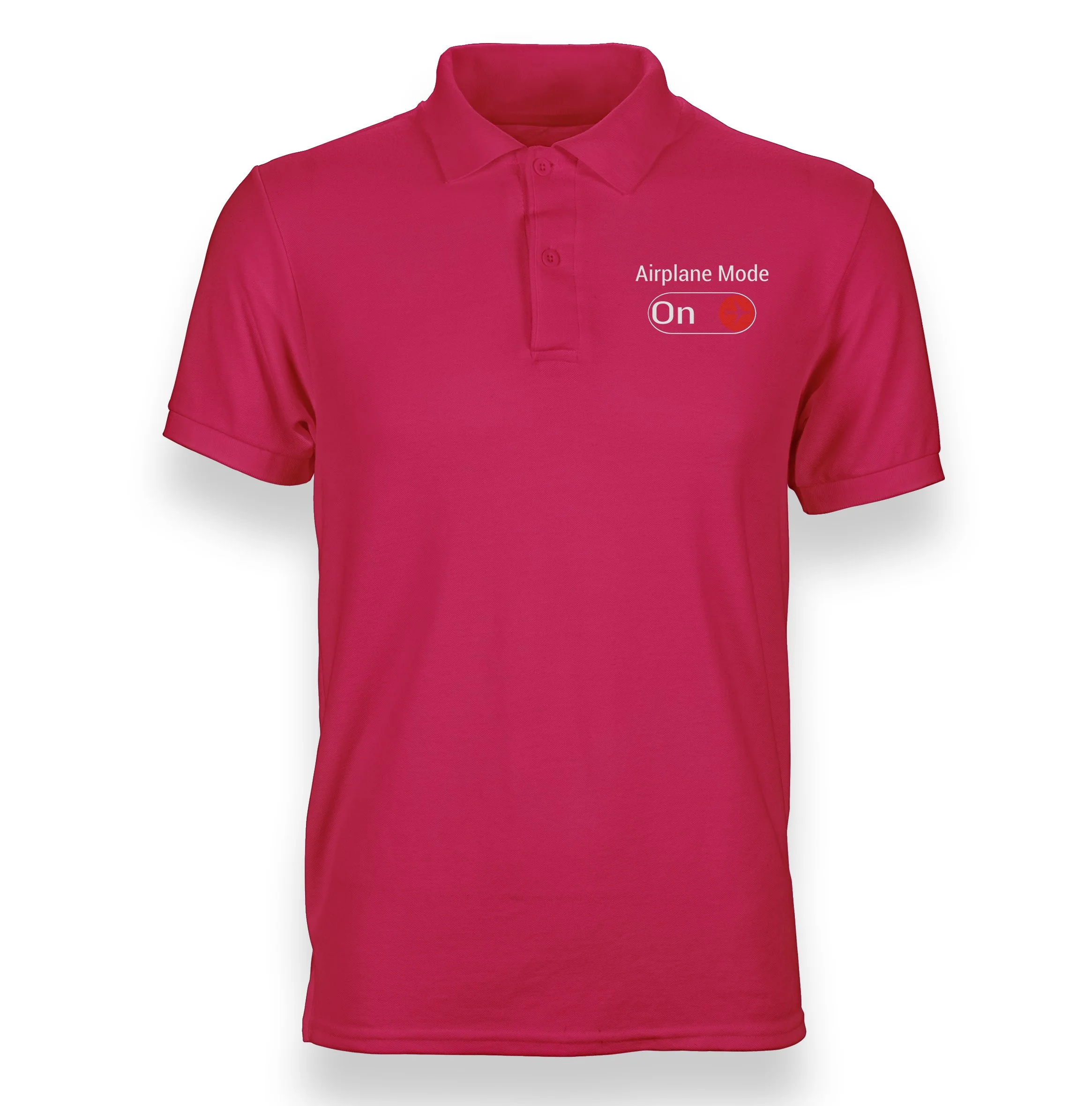 Airplane Mode On Designed "WOMEN" Polo T-Shirts - Image 6