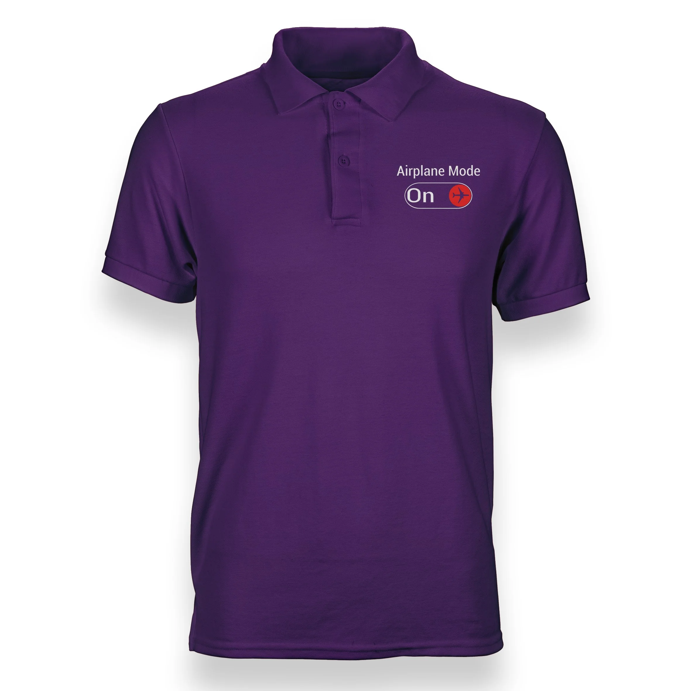 Airplane Mode On Designed "WOMEN" Polo T-Shirts - Image 8