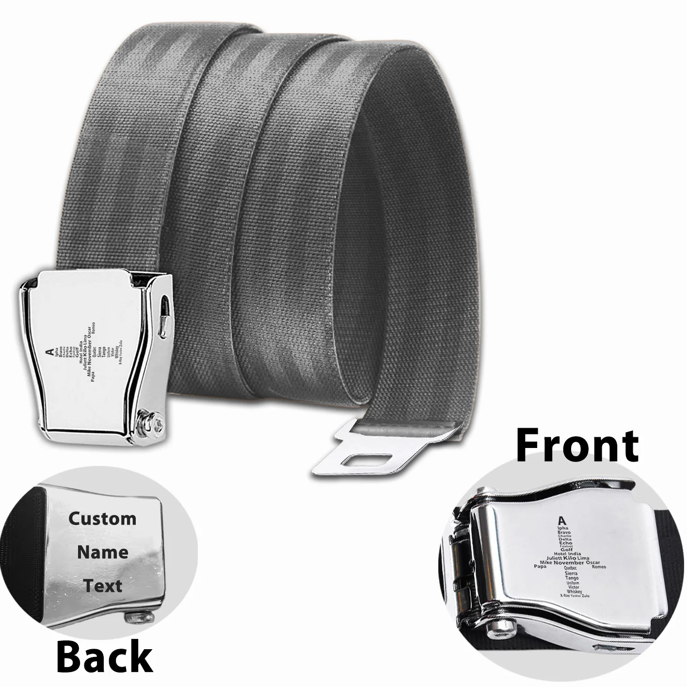 Airplane Shape Aviation Alphabet Designed Fashion Airplane Seat Belts - Image 10