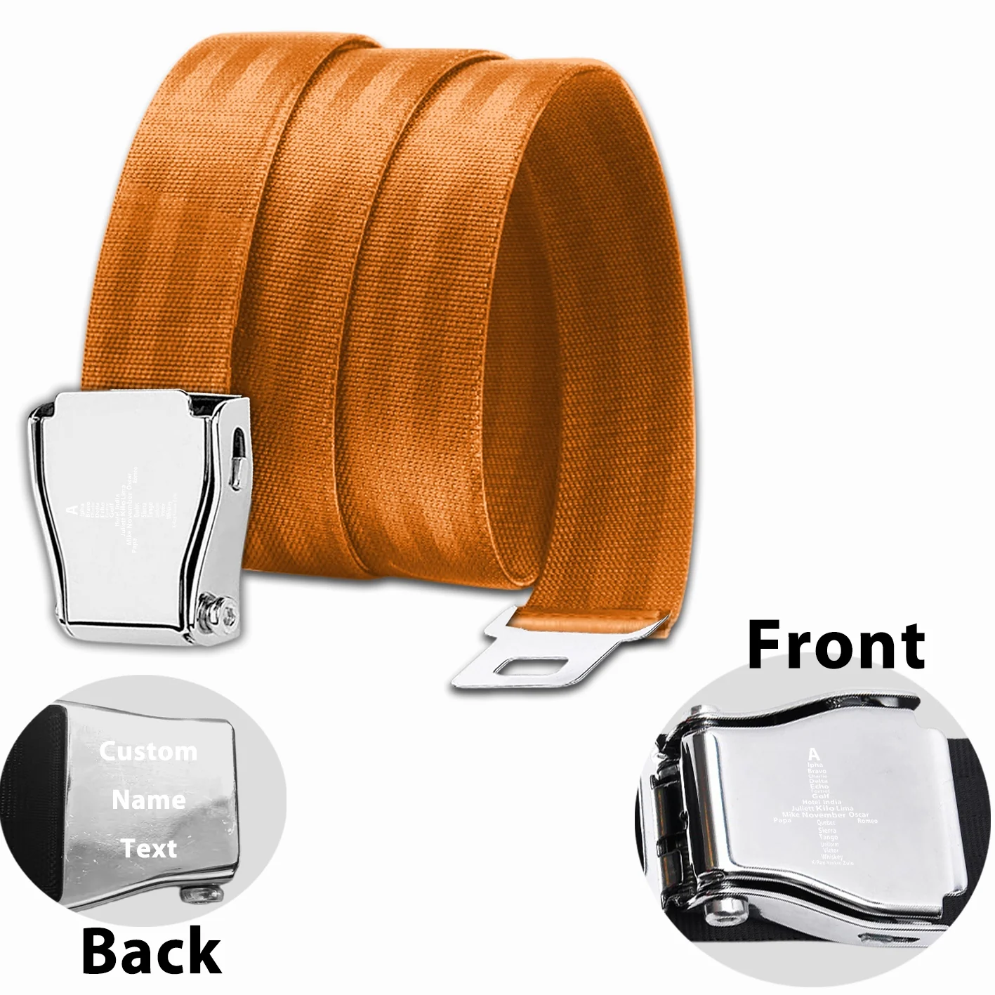 Airplane Shape Aviation Alphabet Designed Fashion Airplane Seat Belts - Image 23