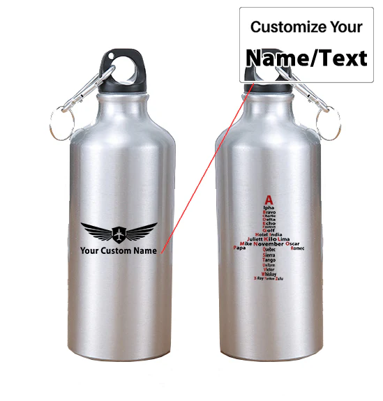 Airplane Shape Aviation Alphabet Designed Thermoses