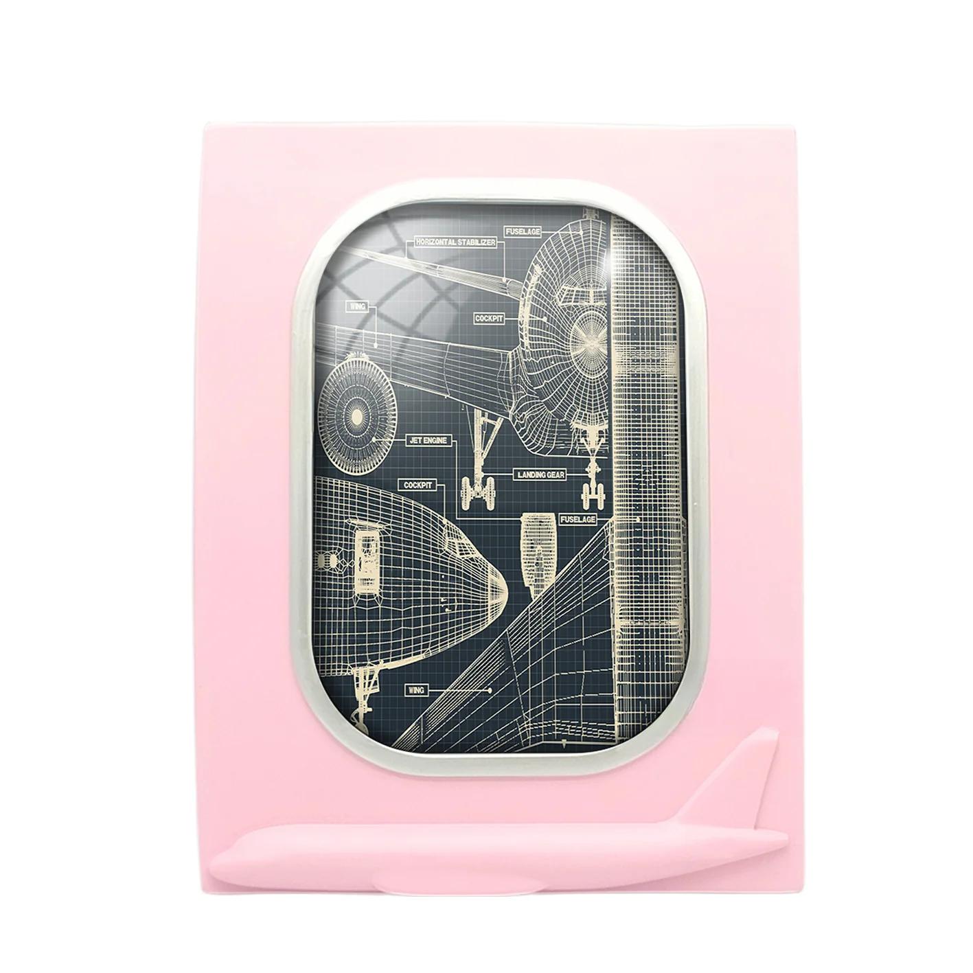 Airplanes Fuselage & Details Designed Airplane Window Photo Frame - Image 3