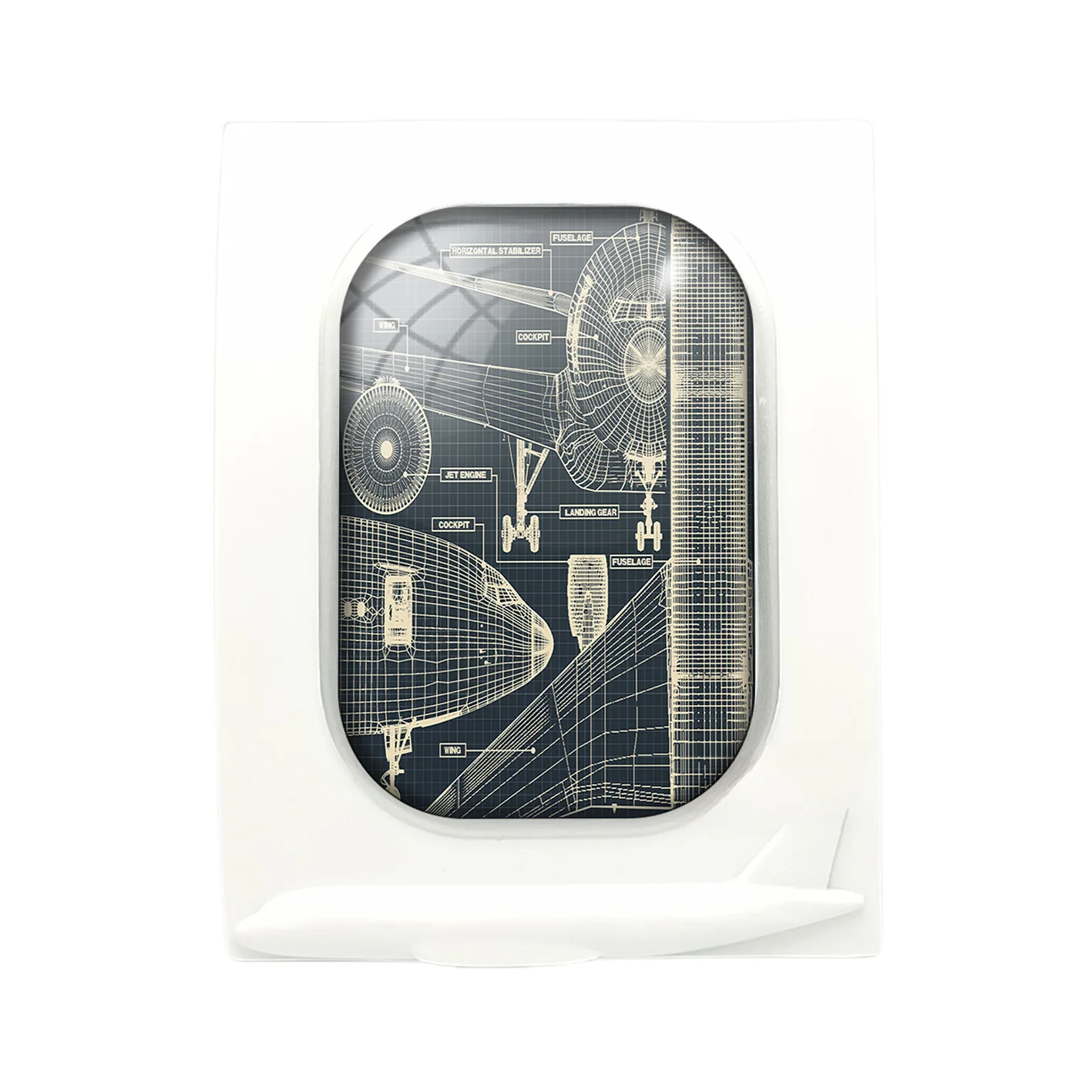 Airplanes Fuselage & Details Designed Airplane Window Photo Frame - Image 4
