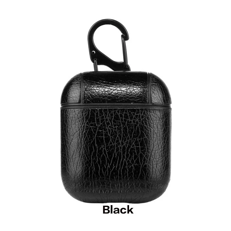 AirPods Leather Case: All-in-One Protection for AirPods 1/2/Pro + Anti-Lost String & Dustproof Sticker (Trendy Style) - Image 3