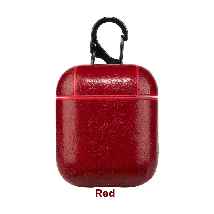 AirPods Leather Case: All-in-One Protection for AirPods 1/2/Pro + Anti-Lost String & Dustproof Sticker (Trendy Style) - Image 6